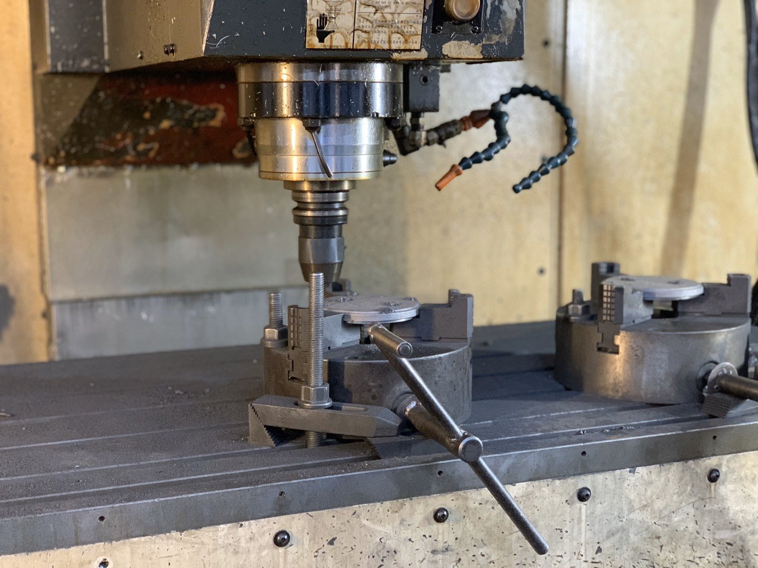 CNC 銑床加工現場